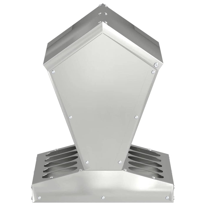 Feeder pentru pui Argintiu 30 x 30 x 39 cm Oțel Galvanizat - WALTI WALTI