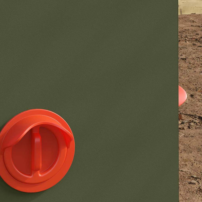 Feeder pentru pui Verde măsliniu 32,5 x 20,5 x 43 cm - WALTI WALTI