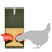 Feeder pentru pui Verde măsliniu 32,5 x 20,5 x 43 cm - WALTI WALTI