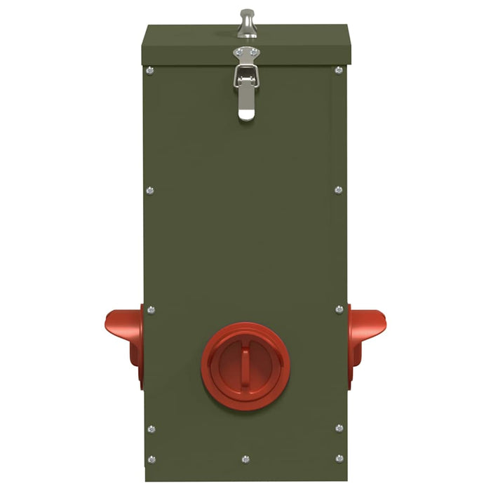 Feeder pentru pui Verde măsliniu 32,5 x 20,5 x 43 cm - WALTI WALTI