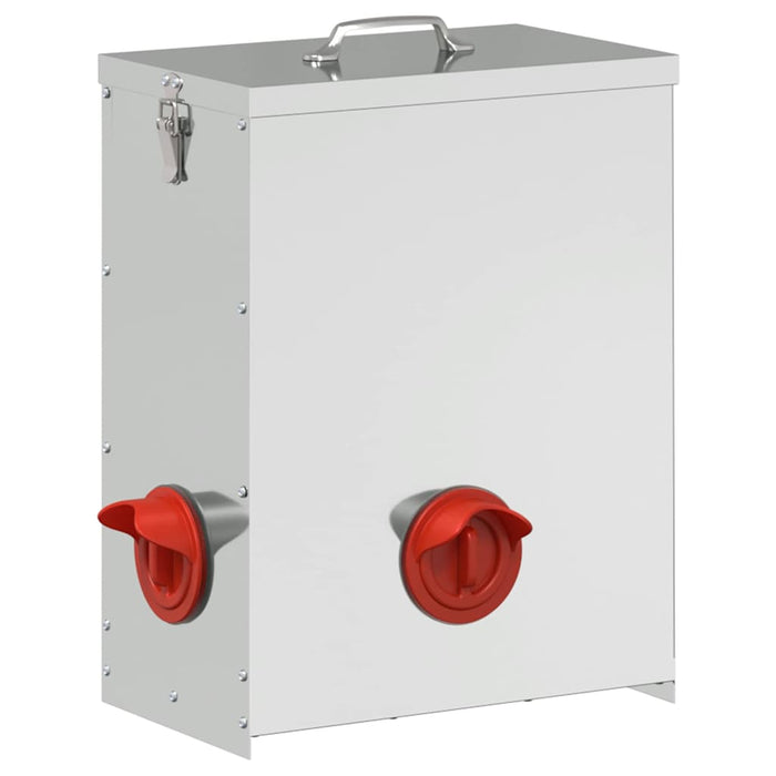 Feeder pentru pui Argintiu 32,5 x 20,5 x 43 cm Oțel Galvanizat - WALTI WALTI