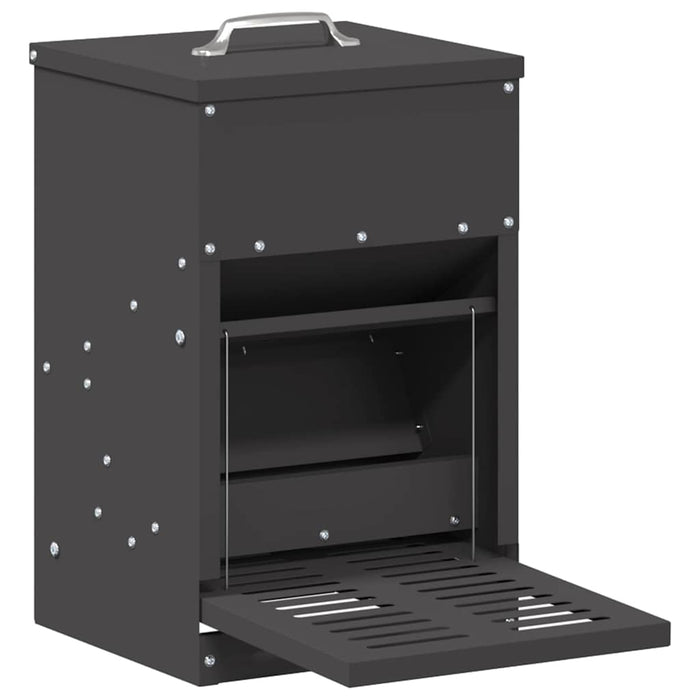 Hrănitor cu pedale pentru pui Negru 25 x 42 x 40 cm - WALTI WALTI