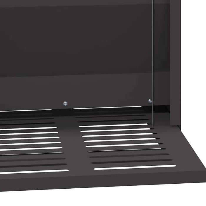 Hrănitor cu pedale pentru pui Negru 33 x 42 x 40 cm - WALTI WALTI