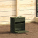 Hrănitor cu pedale pentru pui Verde măsliniu 33 x 42 x 40 cm - WALTI WALTI
