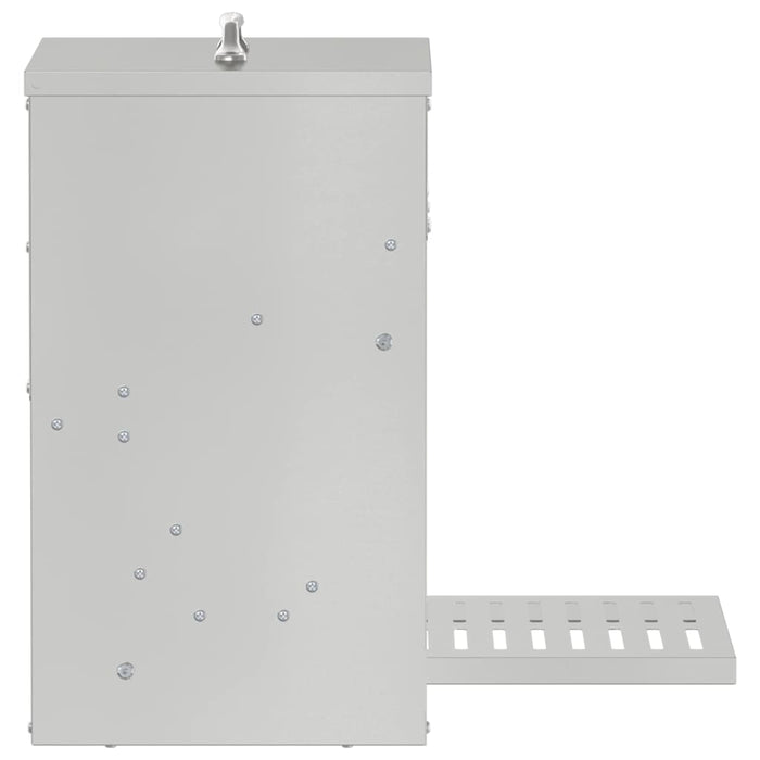 Hrănitor cu pedale pentru pui Argintiu 33 x 42 x 40 cm - WALTI WALTI