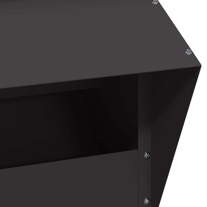 Feeder pentru pui Negru 20 x 25 x 35 cm Oțel Laminat la Rece - WALTI WALTI