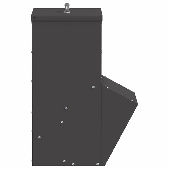Feeder pentru pui Negru 20 x 25 x 35 cm Oțel Laminat la Rece - WALTI WALTI