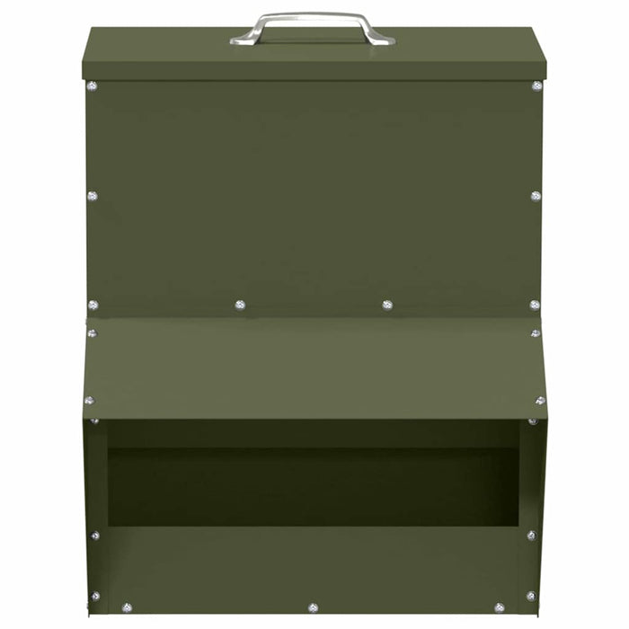 Feeder pentru pui Verde măsliniu 20 x 25 x 35 cm - WALTI WALTI