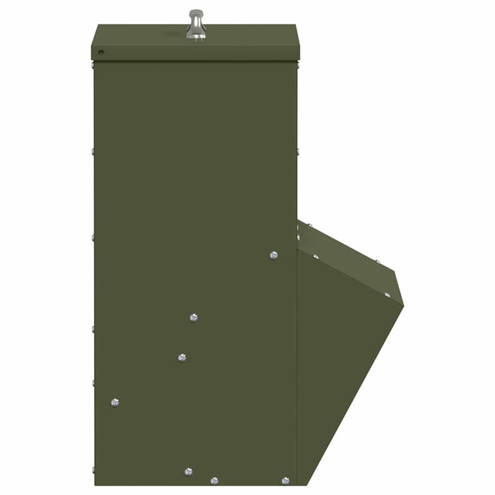Feeder pentru pui Verde măsliniu 20 x 25 x 35 cm - WALTI WALTI