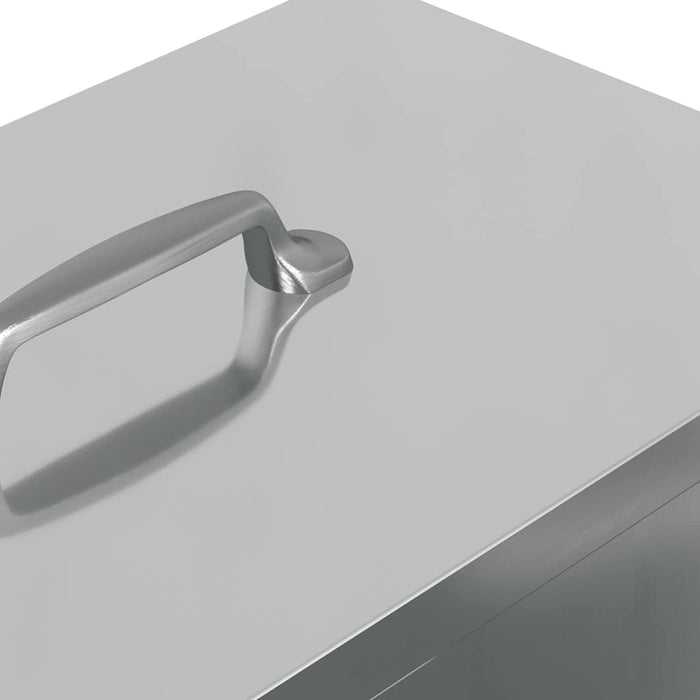 Feeder pentru pui Argintiu 20 x 25 x 35 cm Oțel Galvanizat - WALTI WALTI