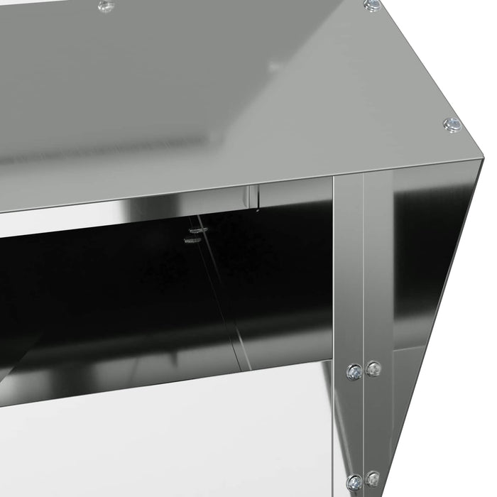 Feeder pentru pui Argintiu 20 x 25 x 35 cm Oțel Galvanizat - WALTI WALTI