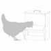 Feeder pentru pui Argintiu 20 x 25 x 35 cm Oțel Galvanizat - WALTI WALTI