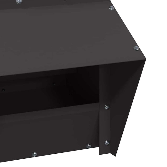 Feeder pentru pui Negru 20 x 25 x 35 cm Oțel Laminat la Rece - WALTI WALTI