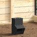 Feeder pentru pui Negru 20 x 25 x 35 cm Oțel Laminat la Rece - WALTI WALTI