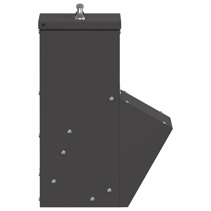 Feeder pentru pui Negru 20 x 25 x 35 cm Oțel Laminat la Rece - WALTI WALTI
