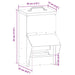 Feeder pentru pui Negru 20 x 25 x 35 cm Oțel Laminat la Rece - WALTI WALTI