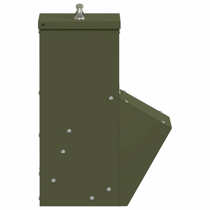 Feeder pentru pui Verde măsliniu 20 x 25 x 35 cm - WALTI WALTI