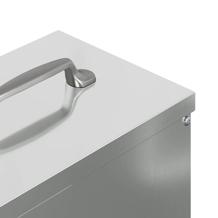 Feeder pentru pui Argintiu 20 x 25 x 35 cm Oțel Galvanizat - WALTI WALTI