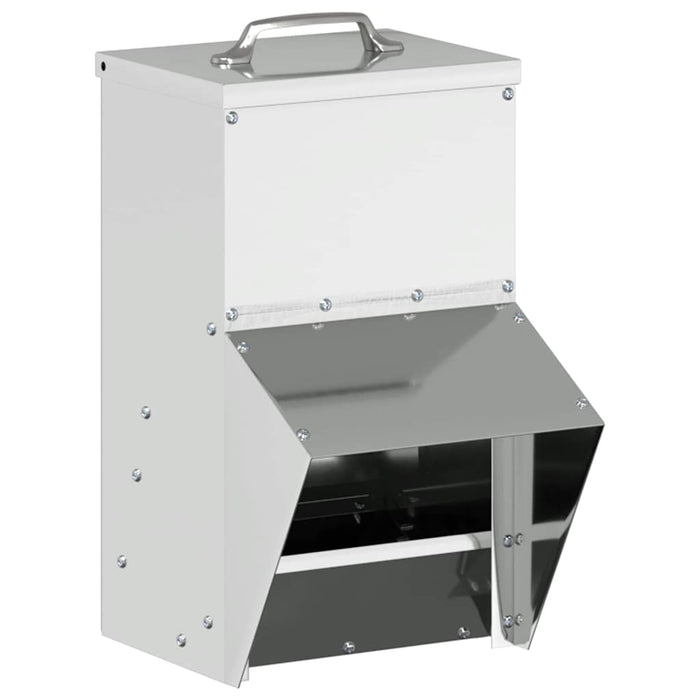 Feeder pentru pui Argintiu 20 x 25 x 35 cm Oțel Galvanizat - WALTI WALTI