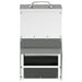 Feeder pentru pui Argintiu 20 x 25 x 35 cm Oțel Galvanizat - WALTI WALTI