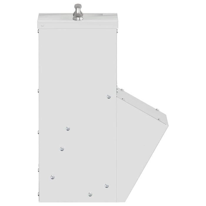 Feeder pentru pui Argintiu 20 x 25 x 35 cm Oțel Galvanizat - WALTI WALTI