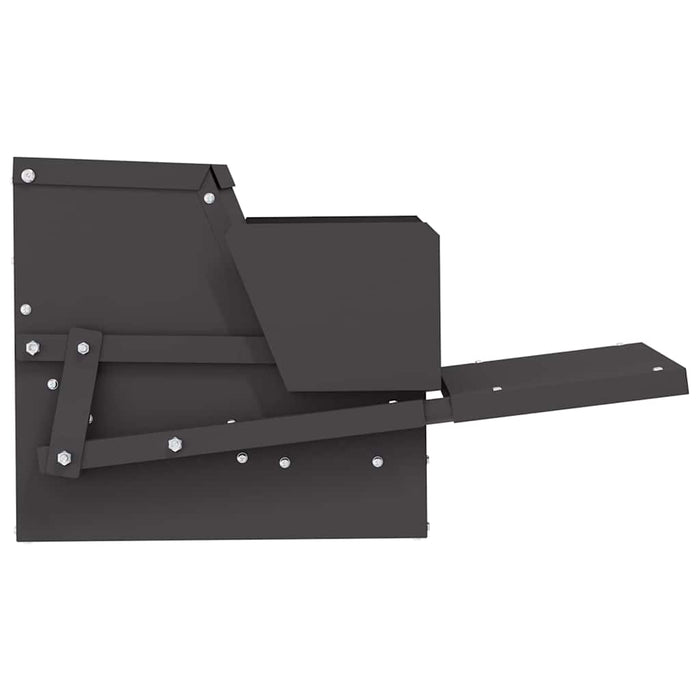 Hrănitor cu pedale pentru pui Negru 50 x 40 x 29 cm - WALTI WALTI