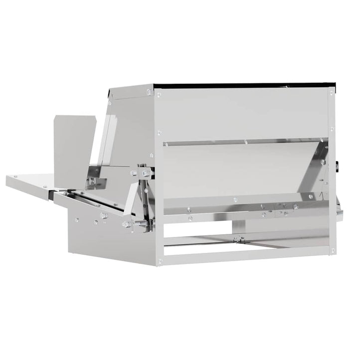 Hrănitor cu pedale pentru pui Argintiu 50 x 40 x 29 cm - WALTI WALTI