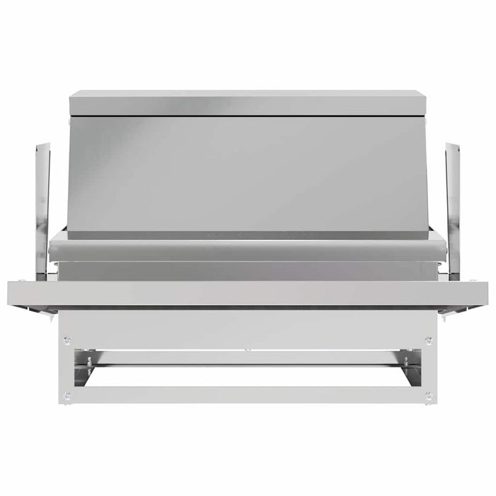 Hrănitor cu pedale pentru pui Argintiu 50 x 40 x 29 cm - WALTI WALTI