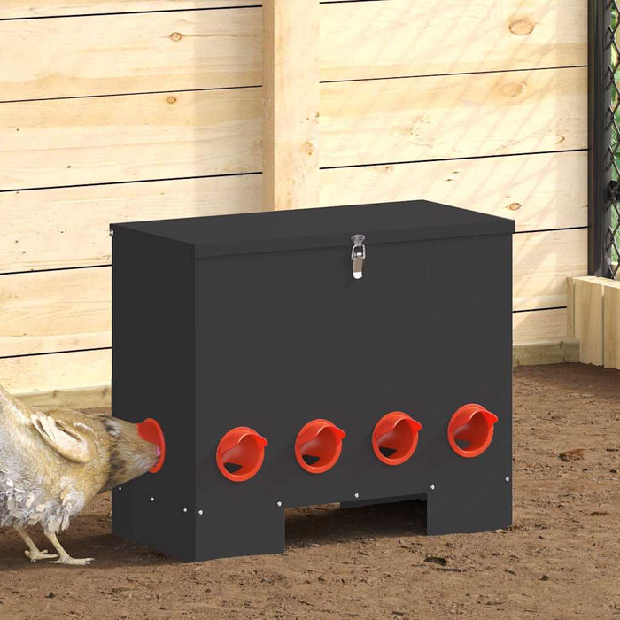 Feeder pentru pui 2 pcs Negru 60,5 x 29 x 51 cm - WALTI WALTI
