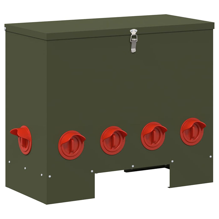 Feeder pentru pui 2 pcs Verde măsliniu 60,5 x 29 x 51 cm - WALTI WALTI