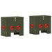 Feeder pentru pui 2 pcs Verde măsliniu 40,5 x 25 x 38 cm - WALTI WALTI