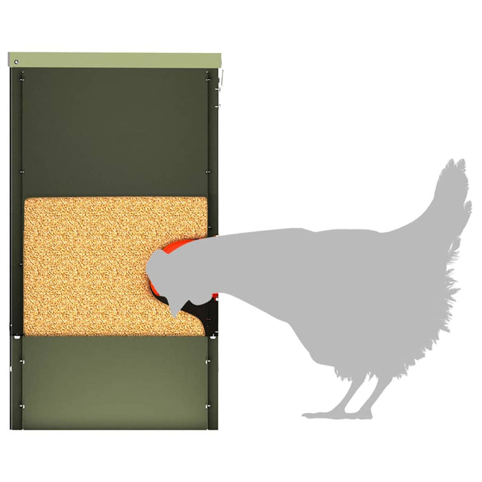 Feeder pentru pui 2 pcs Verde măsliniu 40,5 x 25 x 38 cm - WALTI WALTI