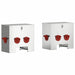 Feeder pentru pui 2 pcs Argintiu 40,5 x 25 x 38 cm - WALTI WALTI