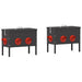Feeder pentru pui 2 pcs Negru 41,5 x 20,5 x 33 cm - WALTI WALTI