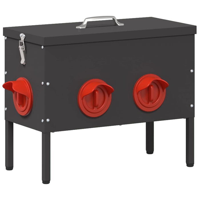 Feeder pentru pui 2 pcs Negru 41,5 x 20,5 x 33 cm - WALTI WALTI