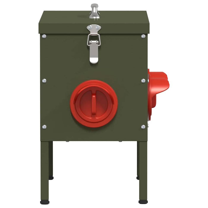 Feeder pentru pui 2 pcs Verde măsliniu 41,5 x 20,5 x 33 cm - WALTI WALTI