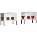 Feeder pentru pui 2 pcs Argintiu 41,5 x 20,5 x 33 cm - WALTI WALTI