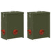 Feeder pentru pui 2 pcs Verde măsliniu 32,5 x 20,5 x 43 cm - WALTI WALTI