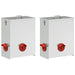Feeder pentru pui 2 pcs Argintiu 32,5 x 20,5 x 43 cm - WALTI WALTI