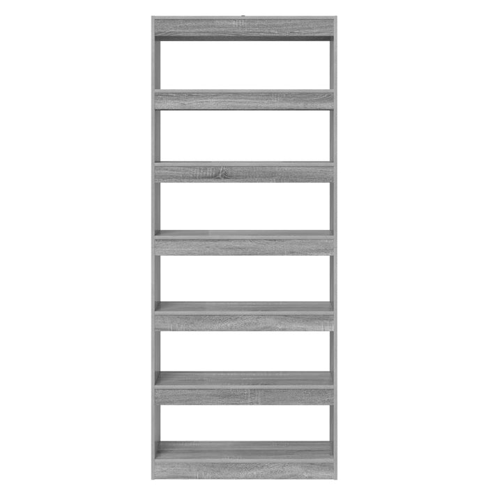 Dulap pentru cărți Gri Sonoma 80 x 30 x 198 cm Lemn compozit - WALTI WALTI