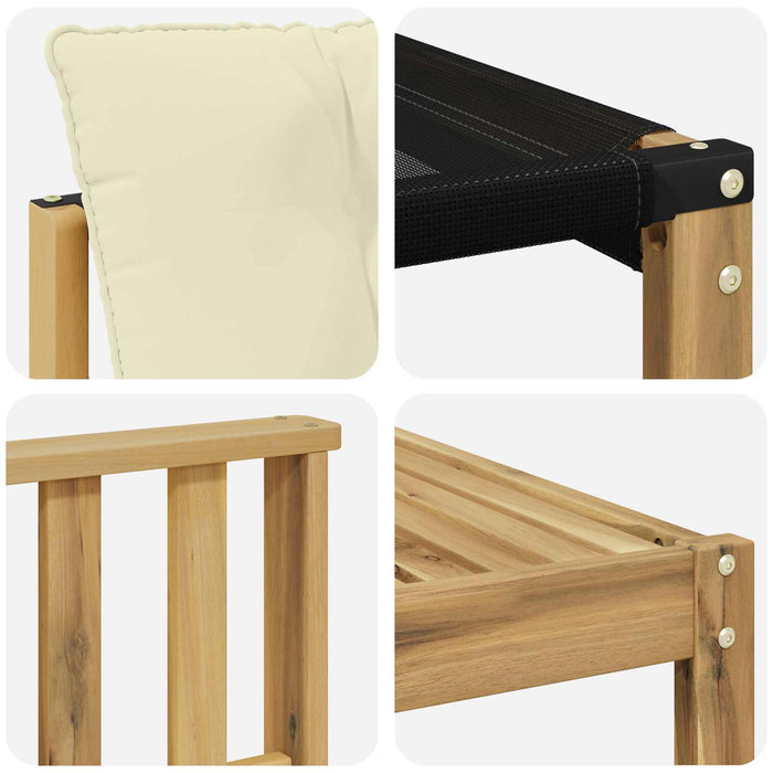 Set de canapele de exterior 8 pcs Alb și crem 79 x 79 x 37 cm WALTI