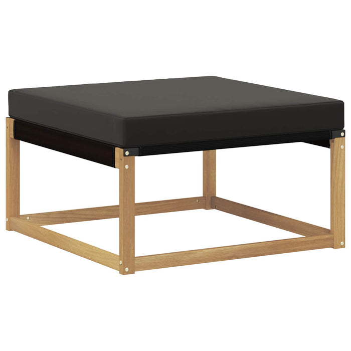 Set de canapele de exterior cu pernă 8 pcs Alb și negru WALTI