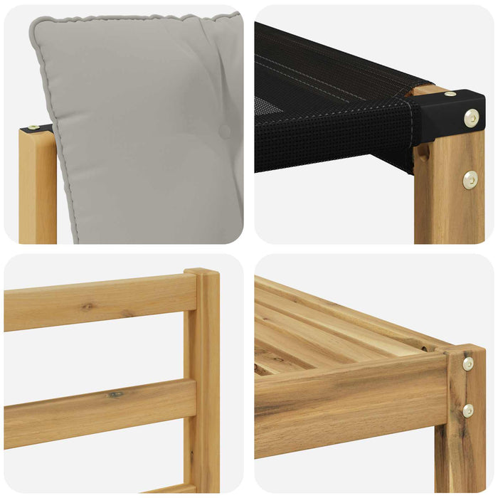 Set de canapele de exterior 9 pcs Alb și gri deschis WALTI