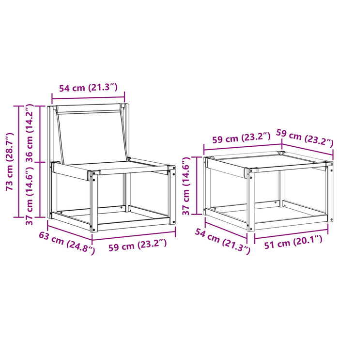Set de canapele de exterior cu pernă 4 pcs Alb și crem WALTI