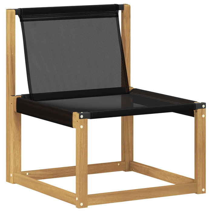 Set de canapele de exterior cu pernă 6 pcs Alb și negru WALTI