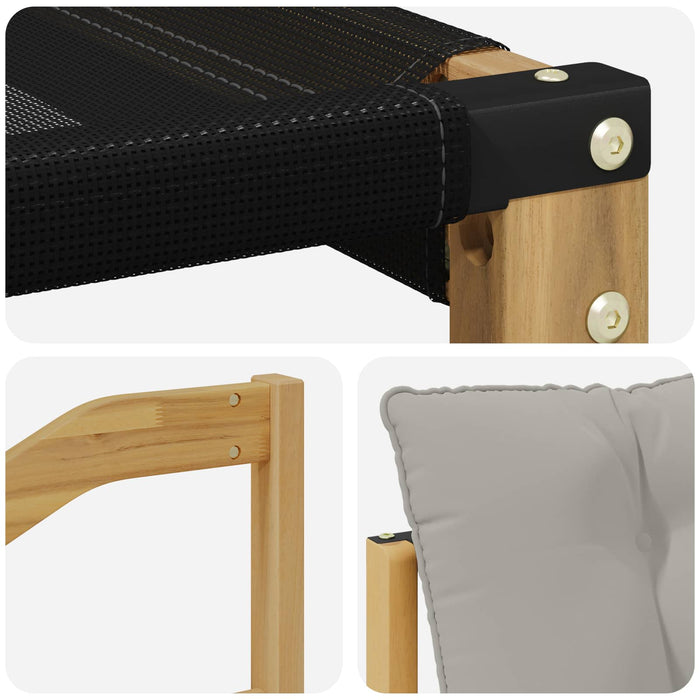 Set de canapele de exterior cu pernă 8 pcs Alb și gri deschis WALTI