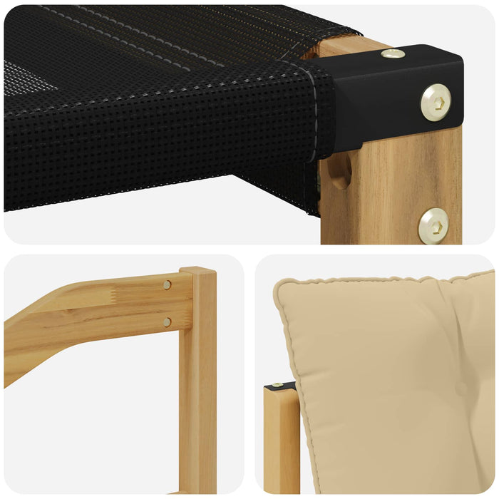 Set de canapele de exterior cu pernă 10 pcs Alb și Bej WALTI