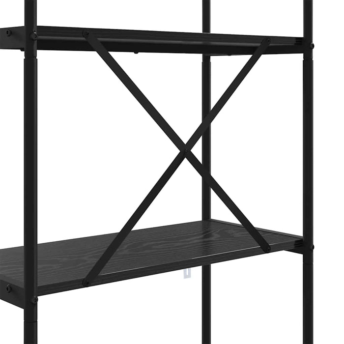 Raft pentru cărți Stejar Negru 80 x 30 x 183 cm Lemn compozit - WALTI WALTI