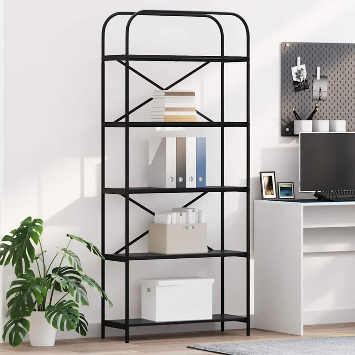 Raft pentru cărți Stejar Negru 80 x 30 x 183 cm Lemn compozit - WALTI WALTI