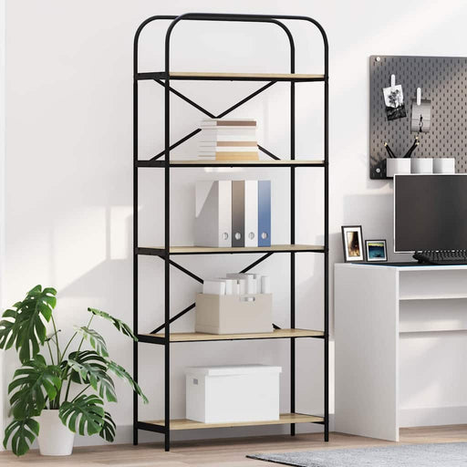 Raft pentru cărți Stejar Sonoma 80 x 30 x 183 cm Lemn compozit - WALTI WALTI